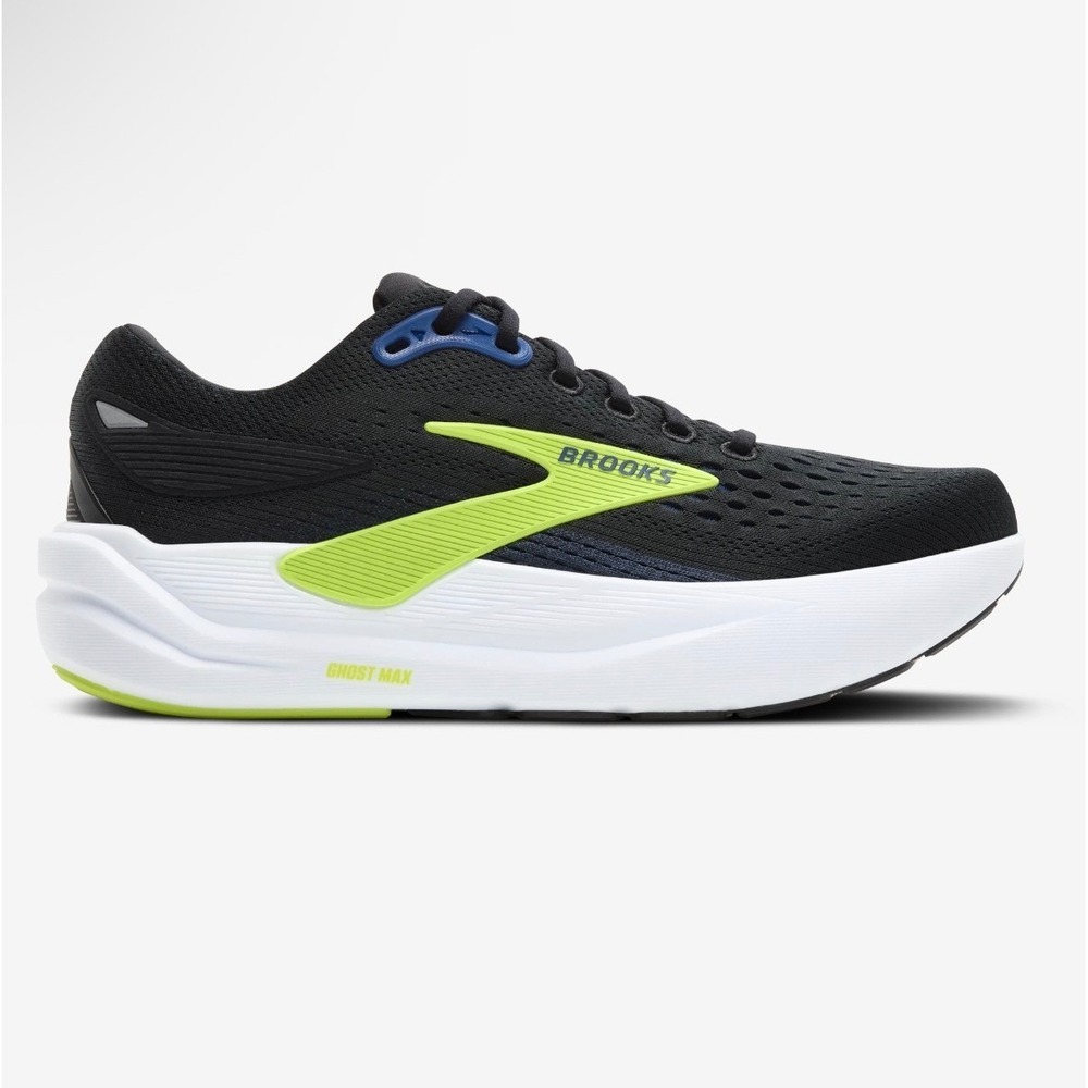 Brooks Men's Ghost Max 3 Running Shoes Black Navy Acid Lime Size 9D NWB